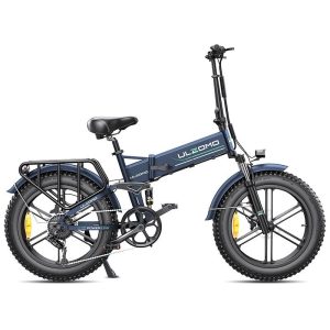 Bicicleta electrica pliabila Ulzomo Dunes 20 E-bike, motor 750W, 48V 16Ah, autonomie 120km, viteza maxima 40km/h**, Blue, 20'' – ofertă, preț și specificații