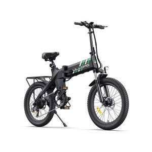 Bicicleta electrica pliabila Ulzomo Ridge 20 E-bike, 250W, 36V 15.6Ah, autonomie 60km, viteza maxima 25km/h, Black, 20'' – ofertă, preț și specificații