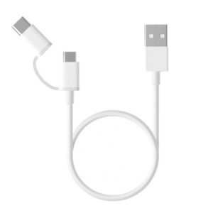 Cablu micro USB - Type C 2 in 1 Xiaomi 30 cm - Accesorii Trotinete