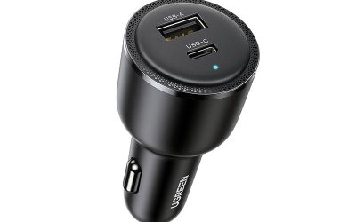 Încărcător Auto UGREEN 63W – Rapid și Eficient