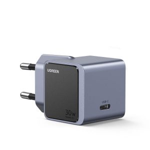 Incarcator rapid retea UGREEN Nexode S 30W USB-C GaN Fast Charger EU, GaNInfinity, USB-C, Negru/Gri – ofertă, preț și specificații