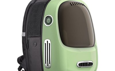 Rucsac cu hublou PETKIT Cat Travel Bag, Verde – Confort și Stil