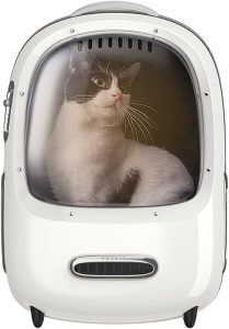 Rucsac cu hublou PETKIT Cat Travel Bag, White